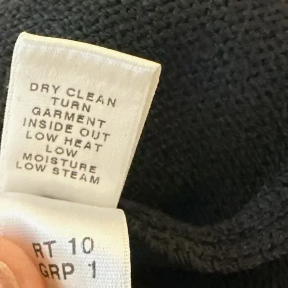 ST. JOHN CAVIER Black Wool Blend Knit - Picture 7 of 8